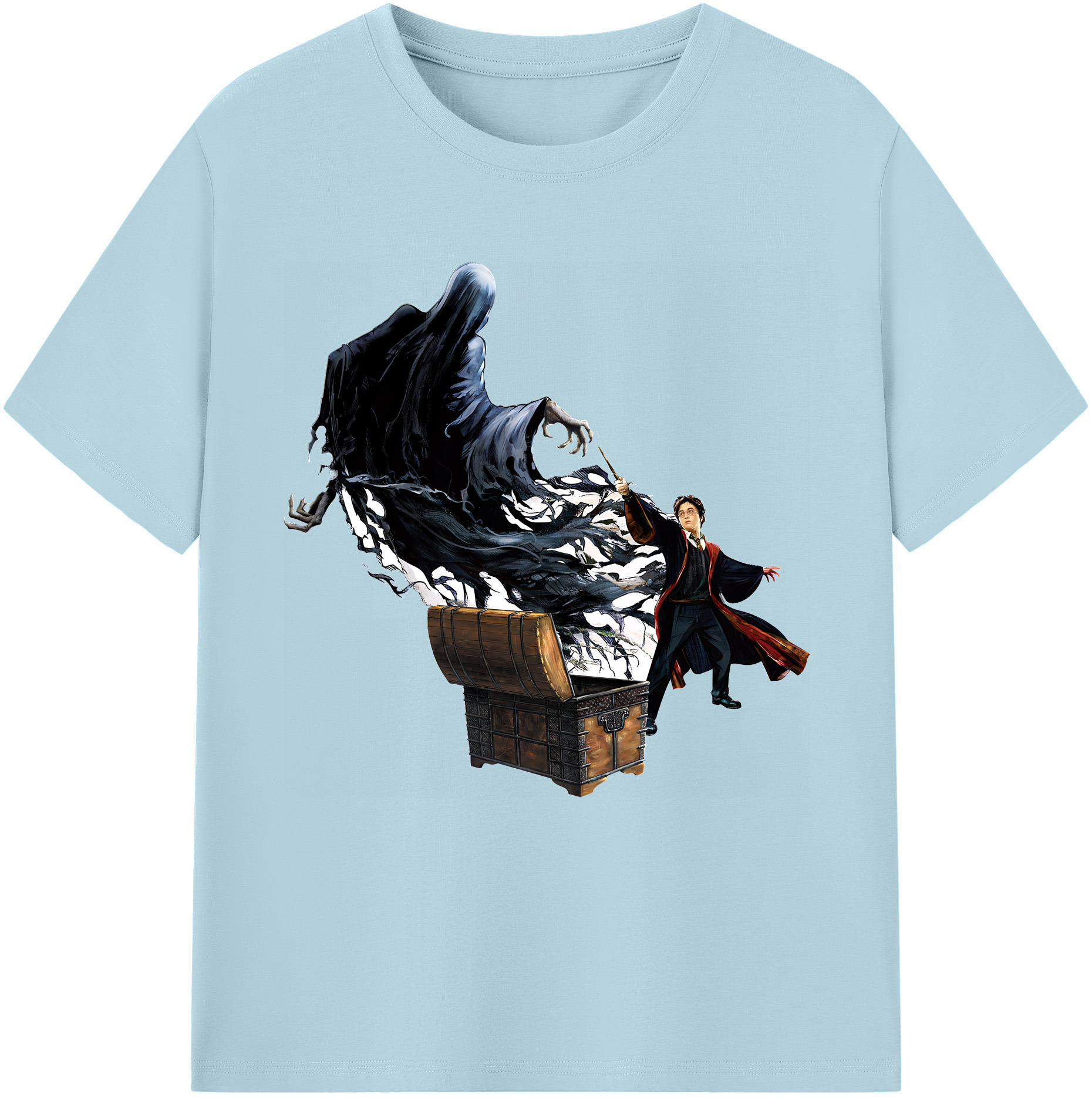 （画像用） Harry Potter ハリー・ポッターシリーズ 綿100％半袖Tシャツ（フロントプリント）